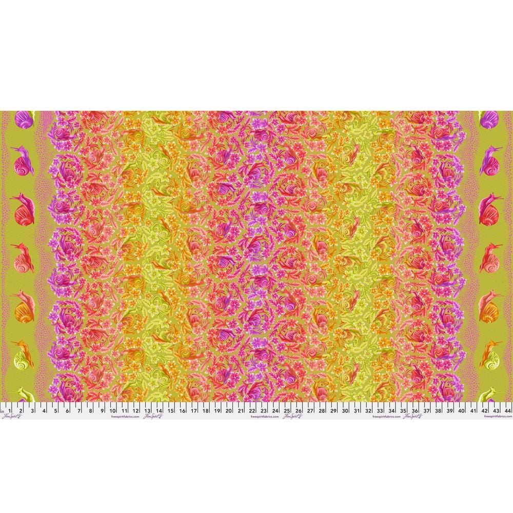 Down to Earth by Tula Pink - Snailed It!, Afterglow Down to Earth by Tula Pink - Snailed It!, Afterglow Fabric