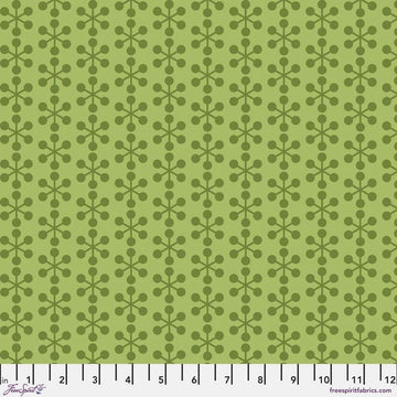 Ampersand by Zen Chic - Asterisk, Sprout Asterisk Sprout | Ampersand by Zen Chic Cotton Quilting Fabric