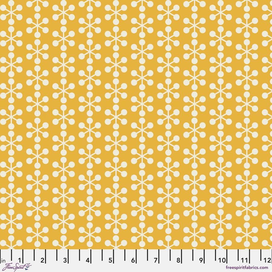 Ampersand by Zen Chic - Asterisk, Yellow Asterisk Yellow | Ampersand by Zen Chic Cotton Quilting Fabric