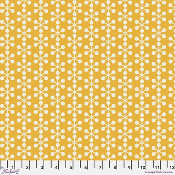 Ampersand by Zen Chic - Asterisk, Yellow Asterisk Yellow | Ampersand by Zen Chic Cotton Quilting Fabric