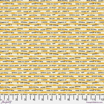 Ampersand by Zen Chic - Between the Lines, Yellow Between the Lines Yellow | Zen Chic Ampersand Quilting Fabric