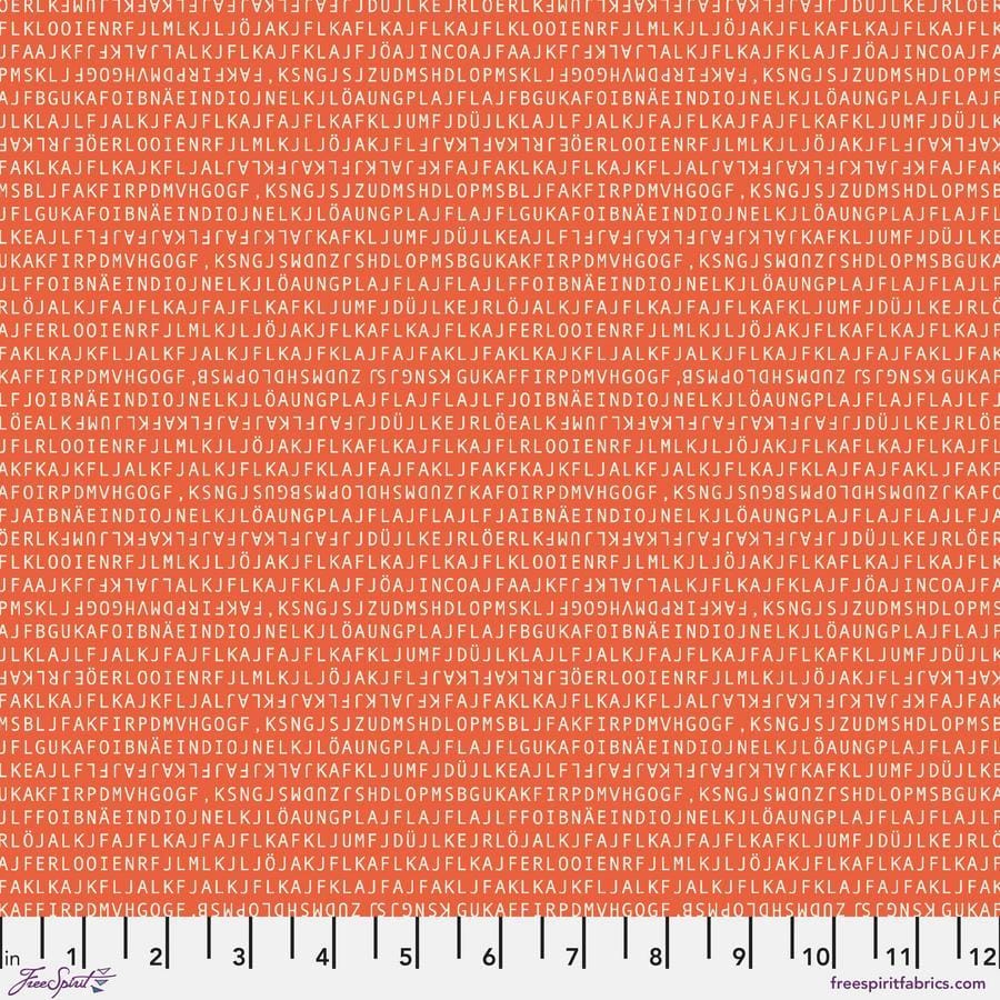 Ampersand by Zen Chic - Code, Ember Code Ember | Ampersand by Zen Chic for FreeSpirit Cotton Fabric