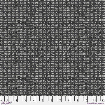 Ampersand by Zen Chic - Code, Flint Code Flint | Ampersand by Zen Chic for FreeSpirit Cotton Fabric
