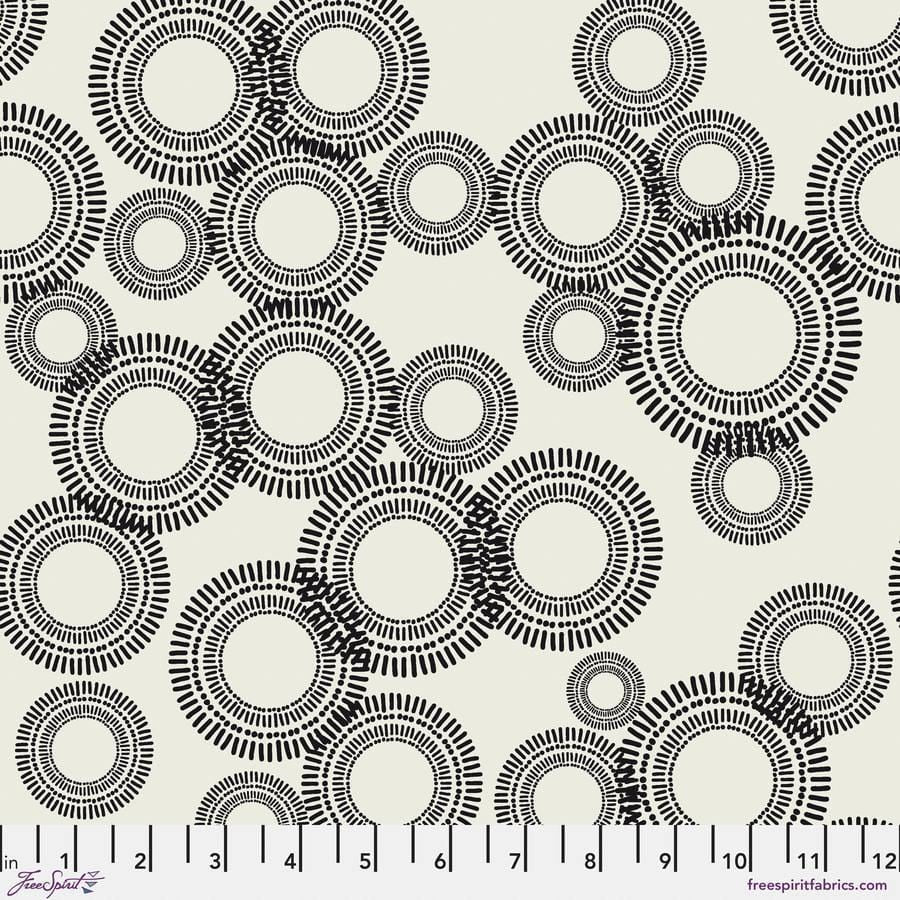 Ampersand by Zen Chic - Ripples, Newspaper Ripples Newspaper | Ampersand by Zen Chic Cotton Quilting Fabric