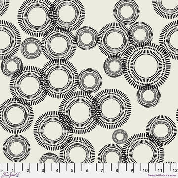 Ampersand by Zen Chic - Ripples, Newspaper Ripples Newspaper | Ampersand by Zen Chic Cotton Quilting Fabric