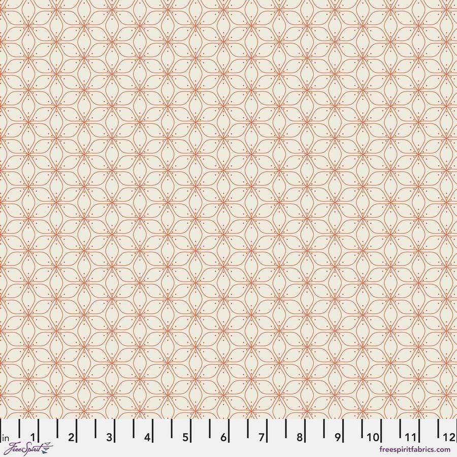 Ampersand by Zen Chic - Tangled, Ember Tangled Ember | Ampersand by Zen Chic Cotton Quilting Fabric