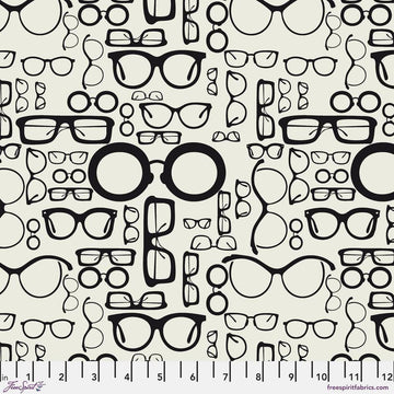 Ampersand by Zen Chic - Specs, Newspaper Specs Newspaper | Ampersand by Zen Chic Cotton Quilting Fabric