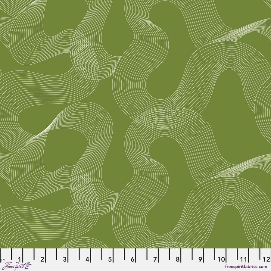 Ampersand by Zen Chic - Flow, Sprout Flow Sprout | Ampersand by Zen Chic for FreeSpirit Cotton Fabric