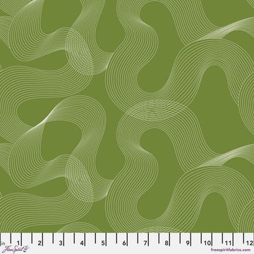 Ampersand by Zen Chic - Flow, Sprout Flow Sprout | Ampersand by Zen Chic for FreeSpirit Cotton Fabric