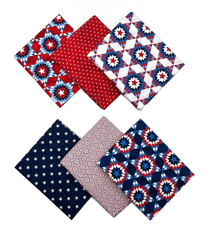 American Tribute 1/2 Yard Fabric Bundle (6 pcs)