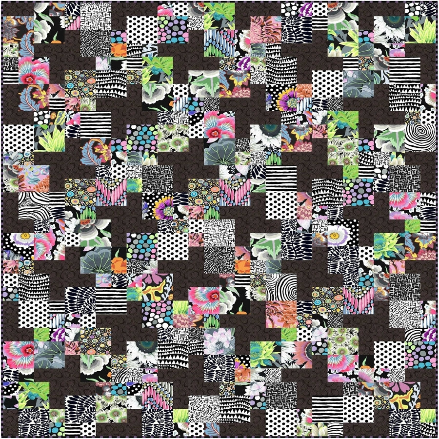 Peanut Butter Pinwheels fabric quilt sample