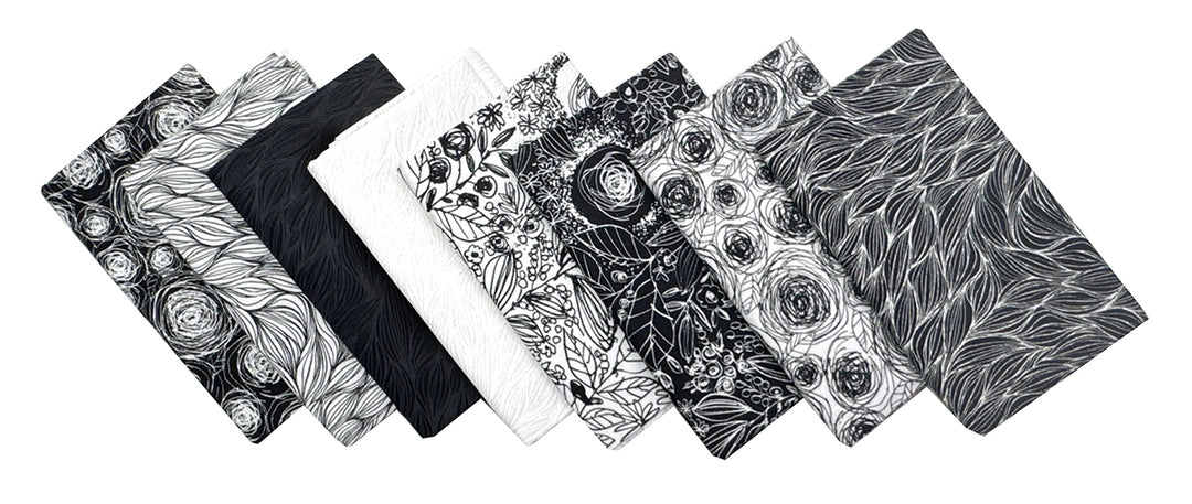 Pen & Petal Fat Quarter Fabric Bundle (8 pcs)