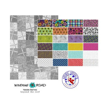 Emma Winding Road Quilt Kit Emma Quilt Kit with Winding Road fabrics by Natalie Barnes