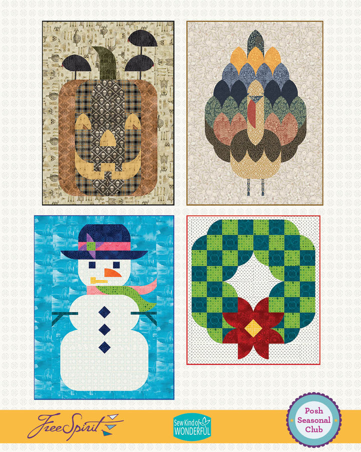 Posh Seasonal Club (12 Seasonal Wall Hanging Kits, starts January 2026)