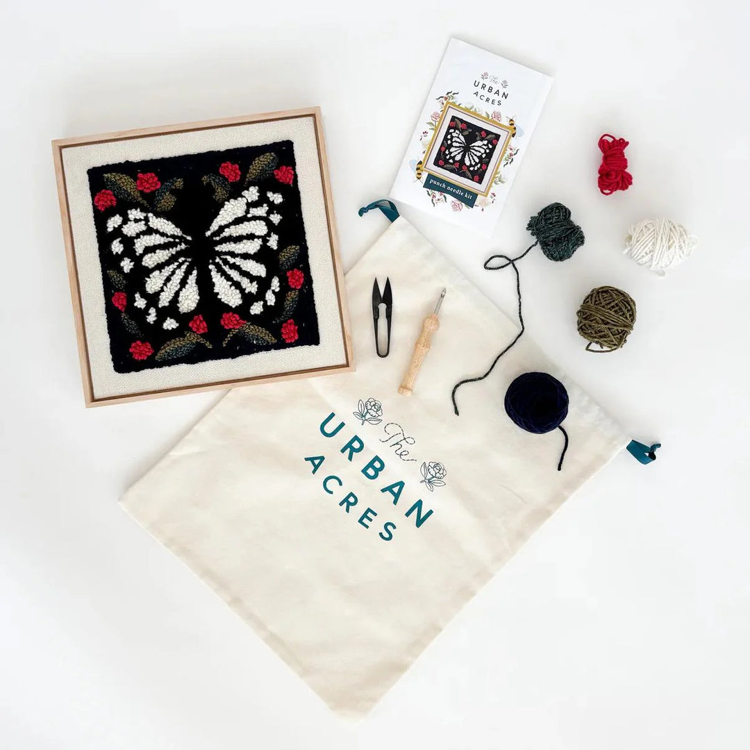 Spring Butterfly Punch Needle Kit by Urban Acres