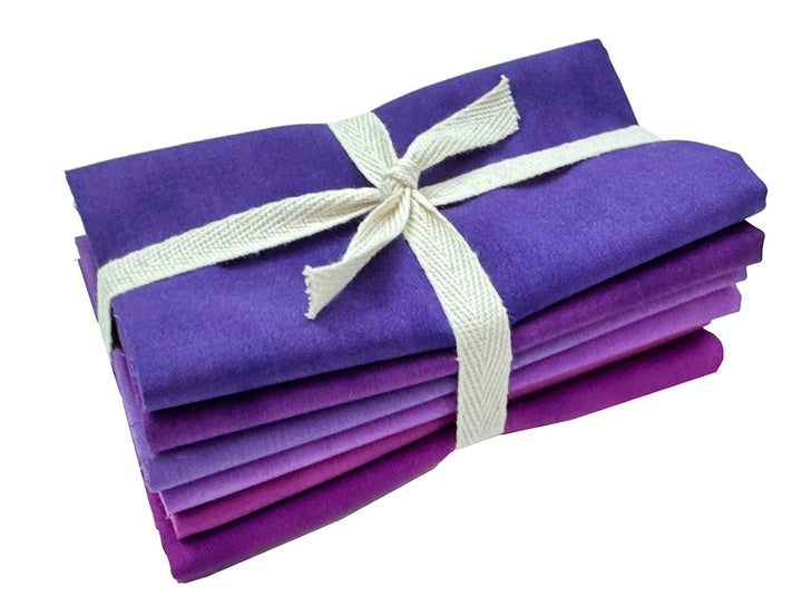 Palette Packs PURPLE - Fat Quarter Fabric Bundle (6 pcs)
