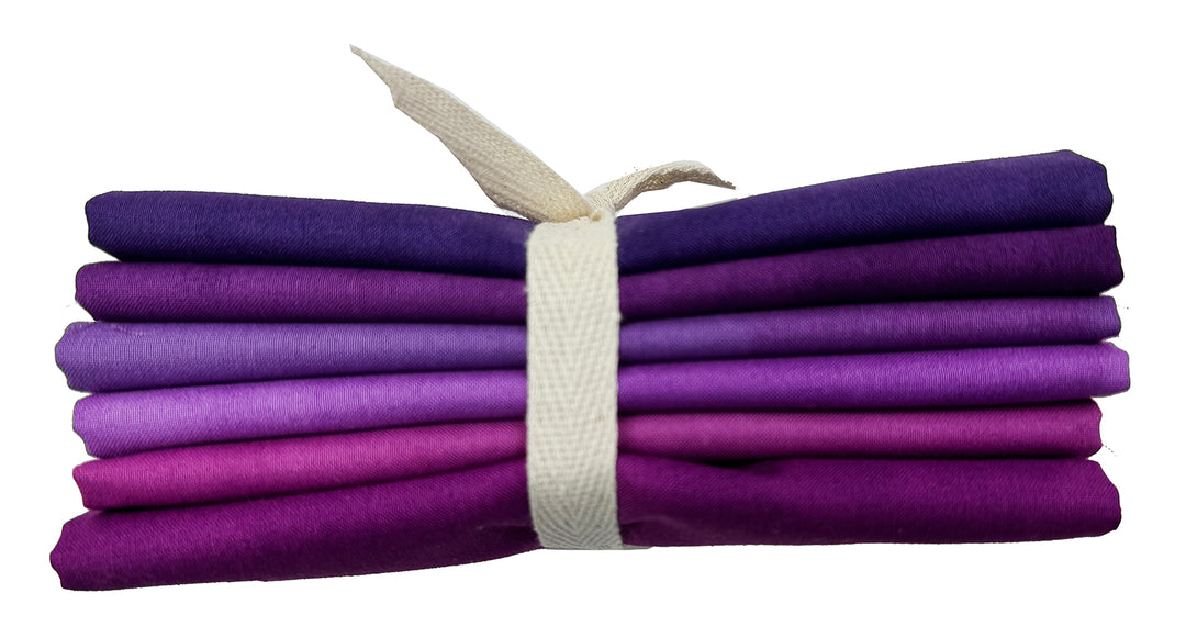 Palette Packs PURPLE - Fat Quarter Fabric Bundle (6 pcs)