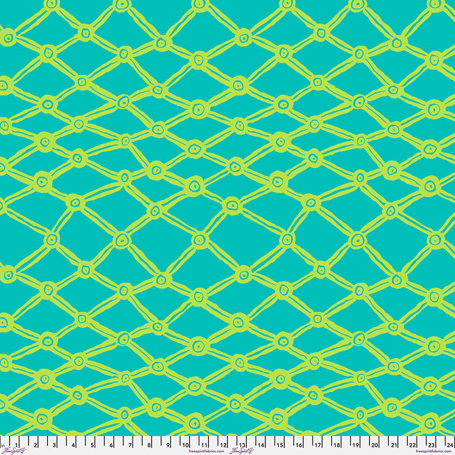 Nets, Aqua 108" Wideback- Kaffe Fassett Collective