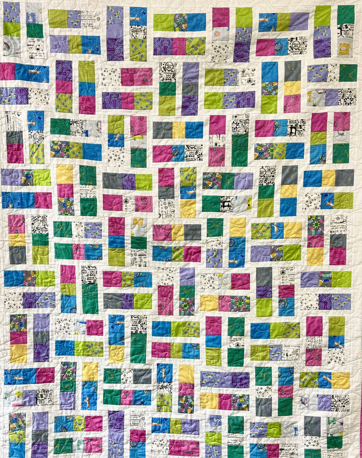 Coral Quilt Kit from GE Designs with Quilty Helpurr Fabrics