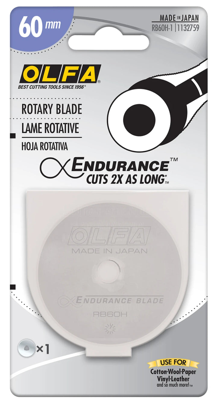 OLFA Endurance Rotary Blade, 60mm, 1 pack