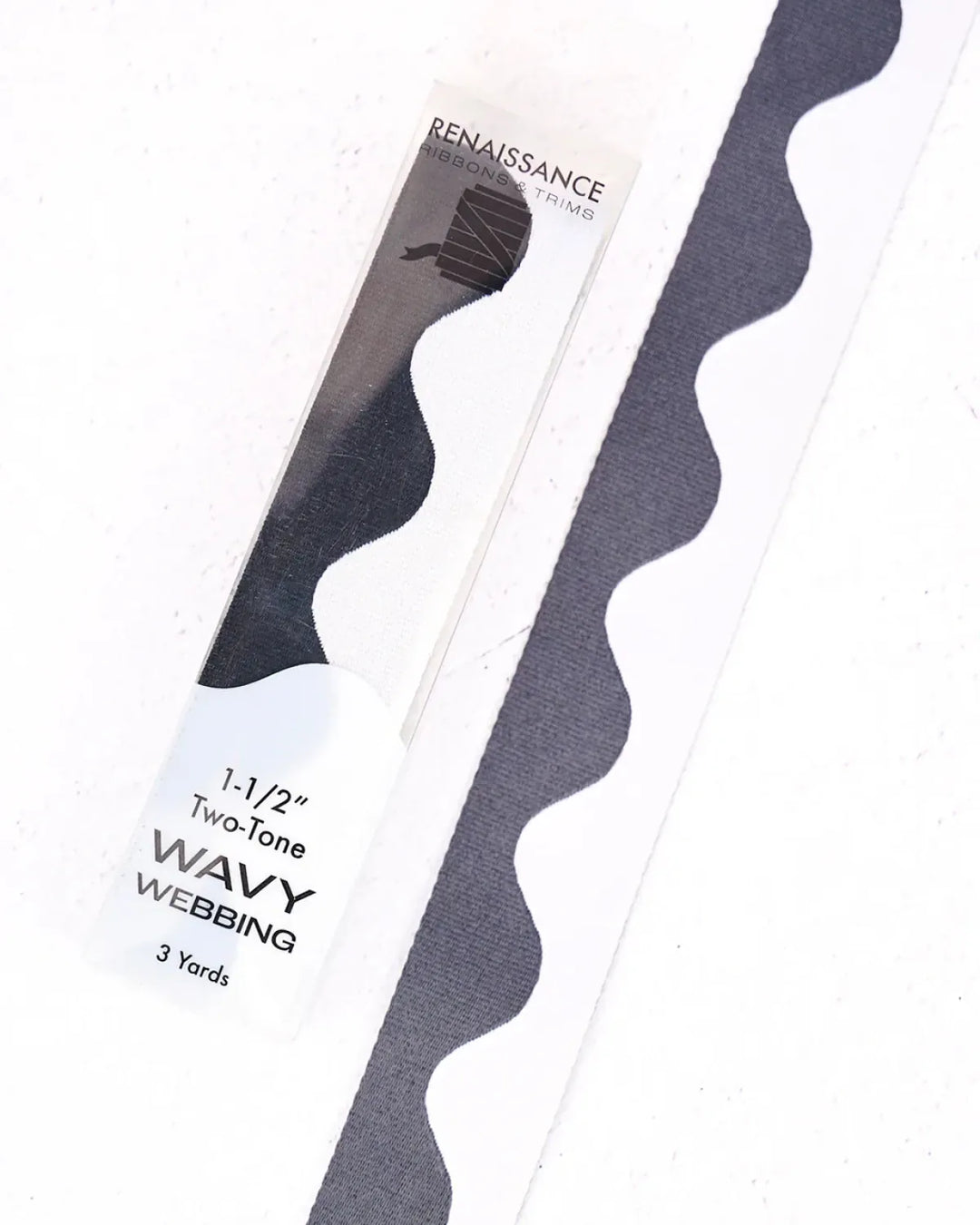 Wavy Webbing, Ash 1.5in x 3yds