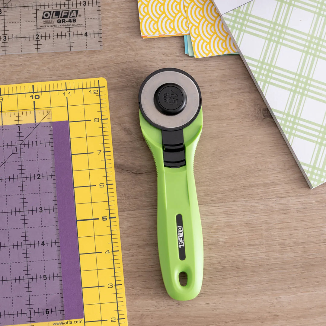 OLFA Splash 45mm Rotary Cutter LIME