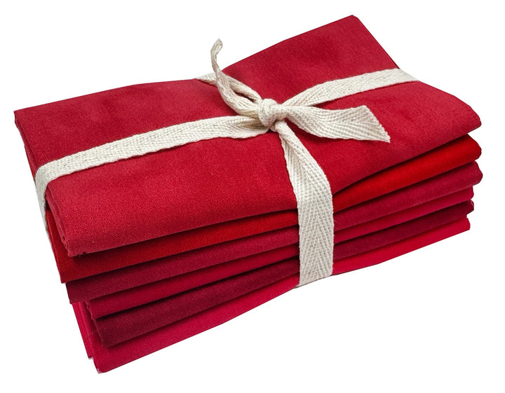 Palette Packs RED - Fat Quarter Fabric Bundle (6 pcs)