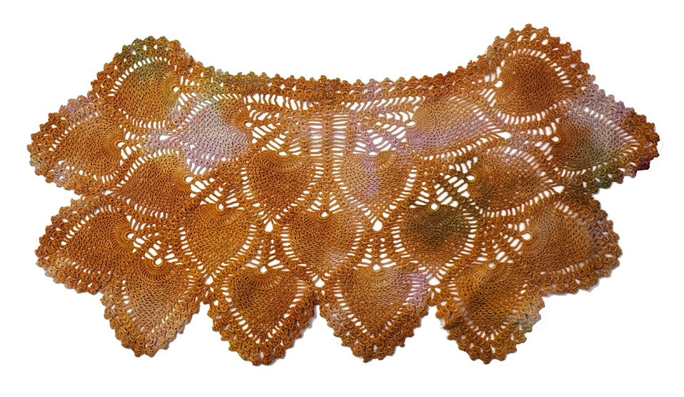 Hand Dyed Multicolored Free Embroidery, Leaves