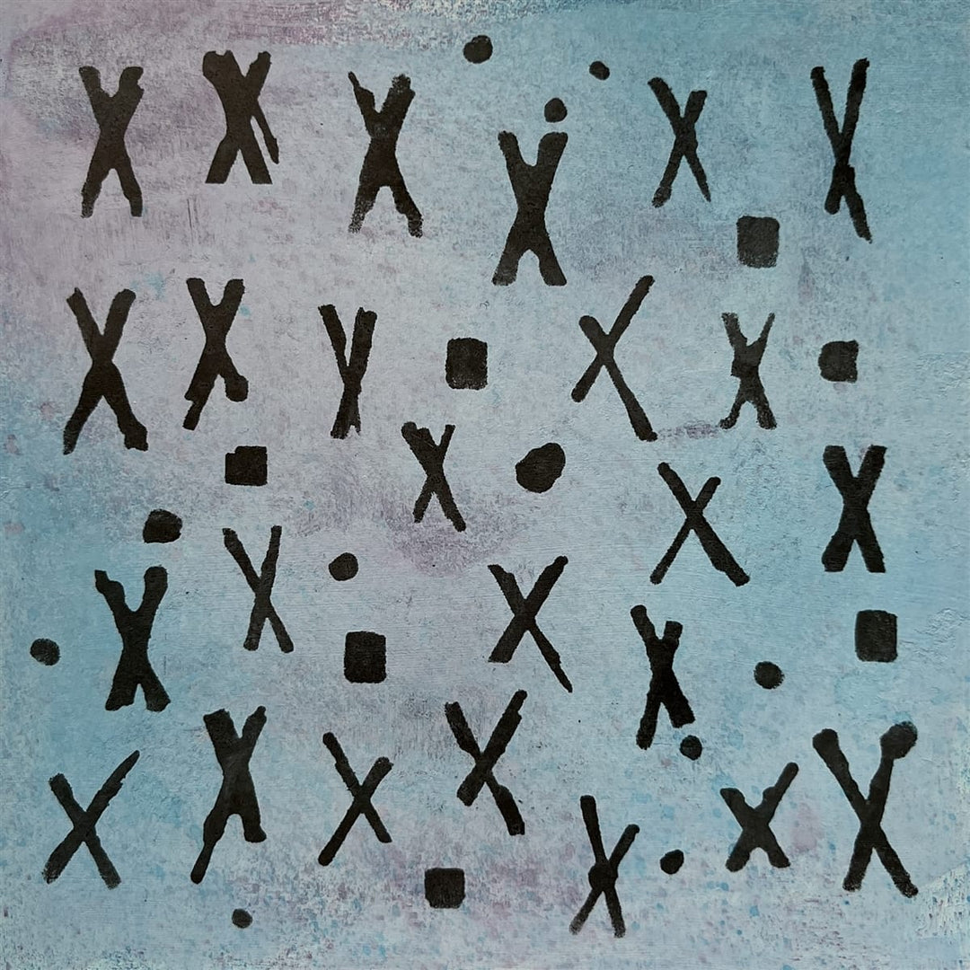 Seth Apter Stencil - 6" x 6" - Multiply Seth Apter Multiply 6x6 Stencil – Artistic Artifacts