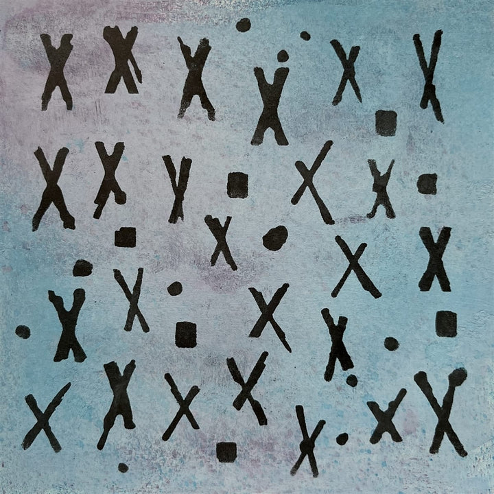 Seth Apter Stencil - 6" x 6" - Multiply Seth Apter Multiply 6x6 Stencil – Artistic Artifacts