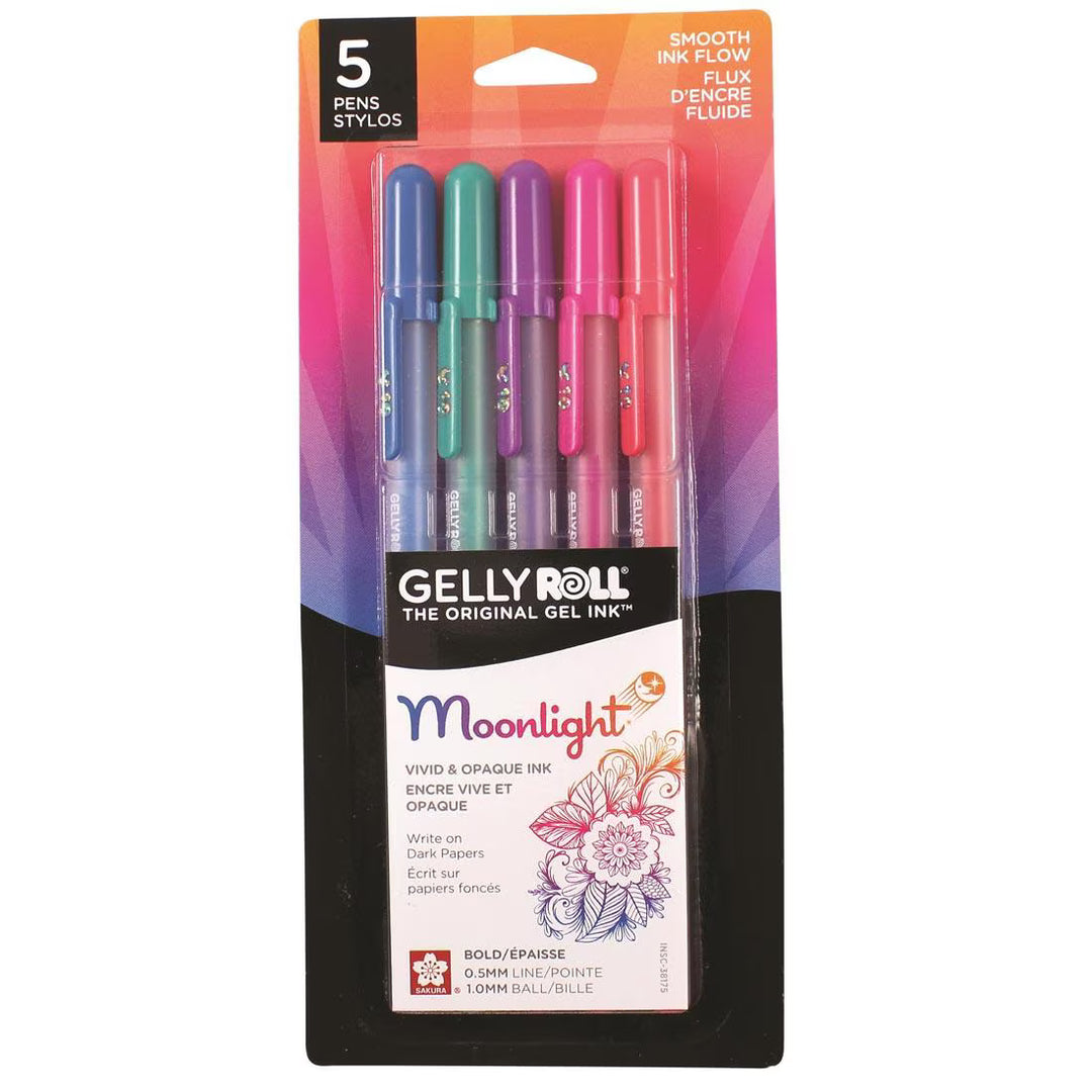 Gelly Roll Moonlight Pens 0.5mm, 5/pk, Dusk