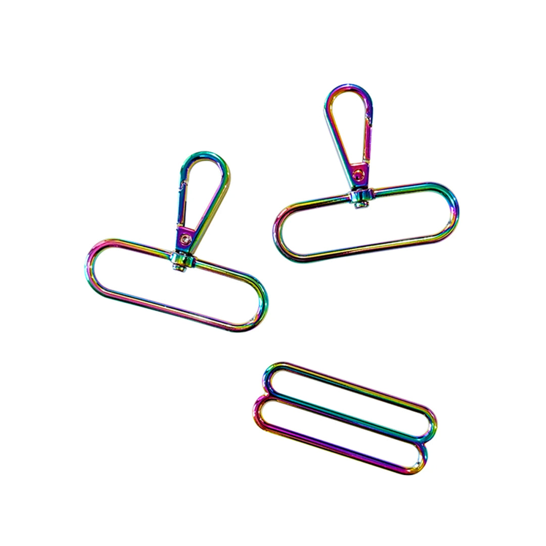 2 in. Adjustable Strap Hardware Kit, Iridescent