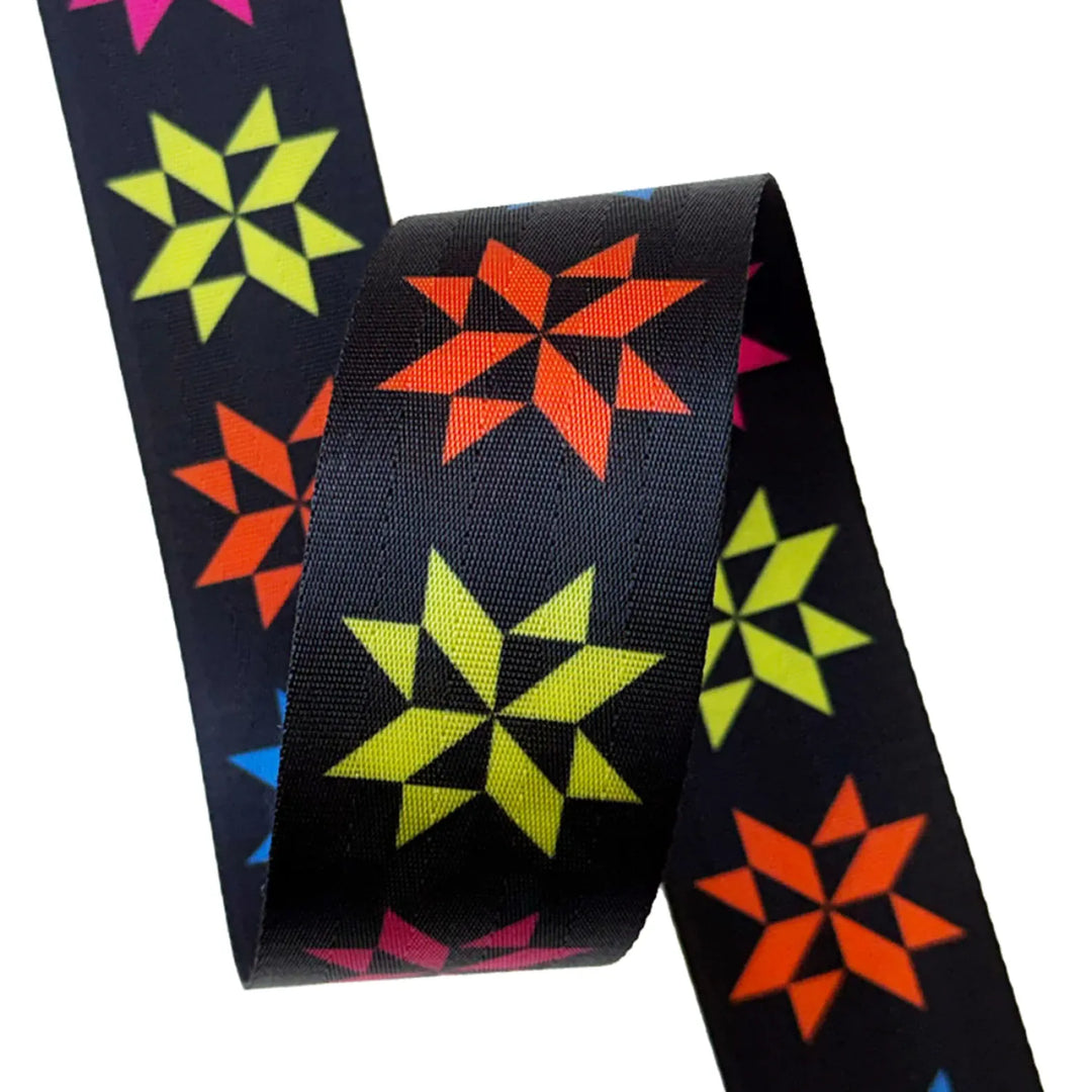 2 in. Colorful Sawtooth Webbing/Strapping Sold by the Yard 2 in. Colorful Sawtooth Webbing/Strapping Sold by the Yard