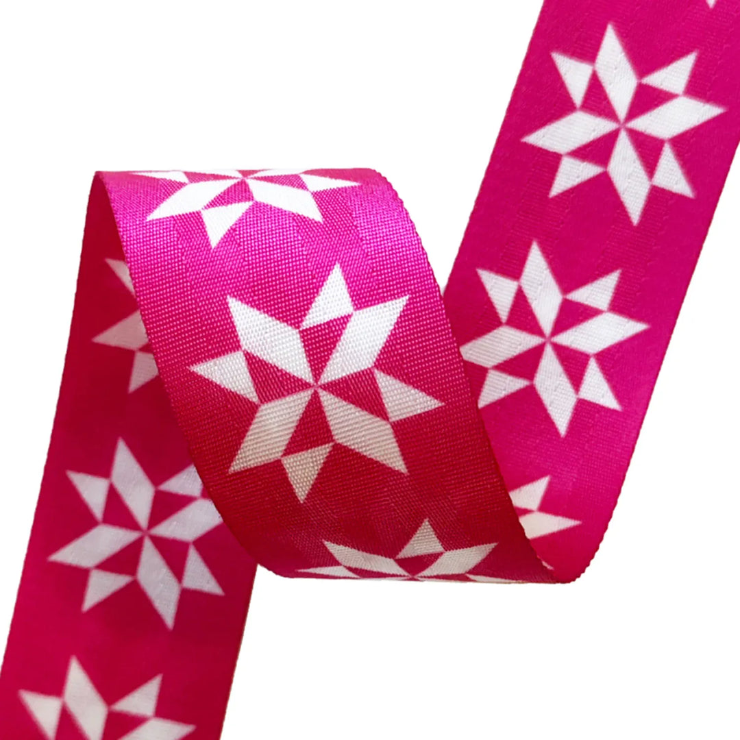 2 in. Pink Sawtooth Webbing/Strapping Sold by the Yard