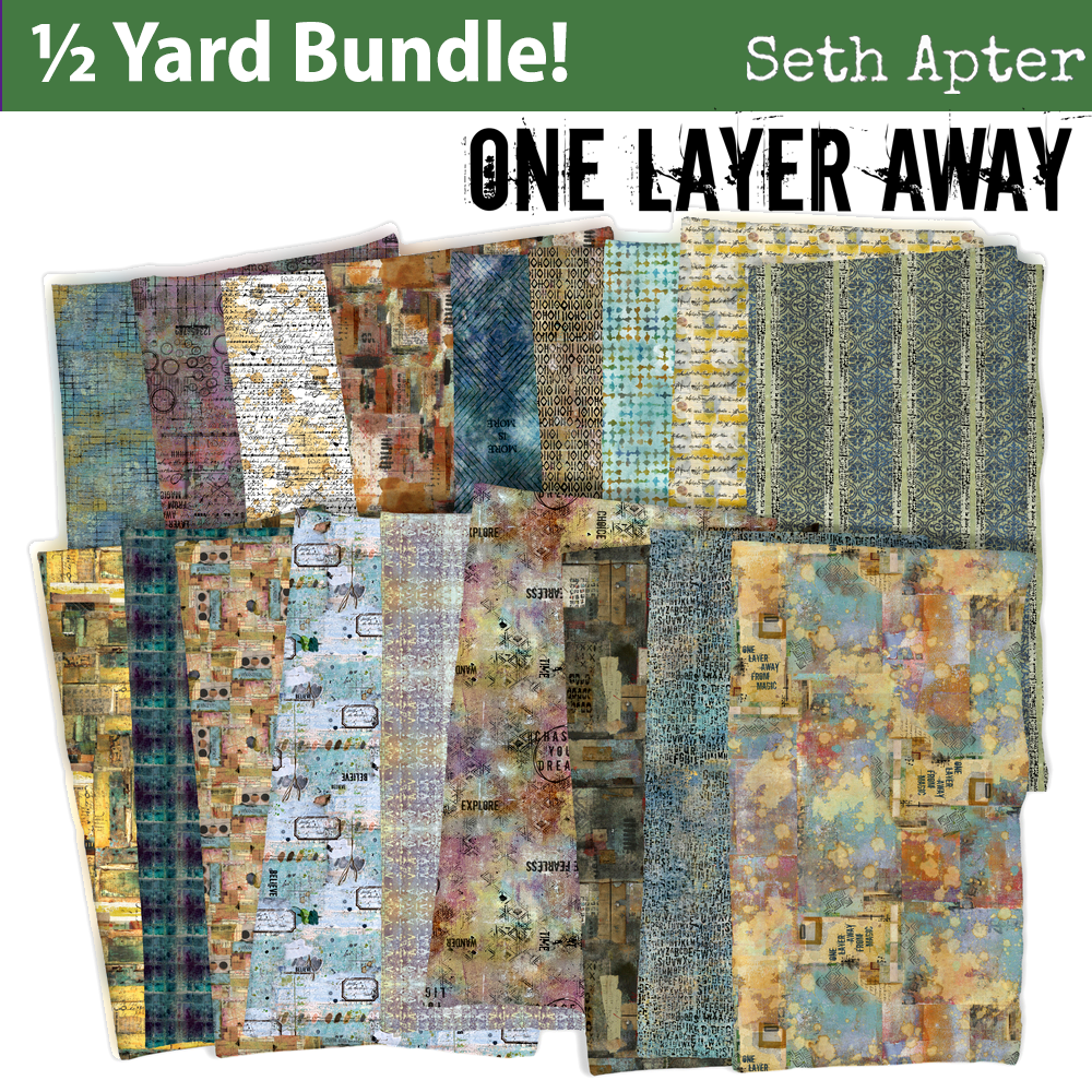 One Layer Away by Seth Apter, Half-Yard Bundle
