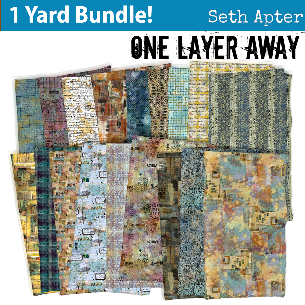One Layer Away by Seth Apter, One Yard Bundle