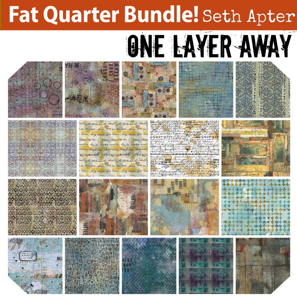 One Layer Away by Seth Apter, Fat Quarter Bundle