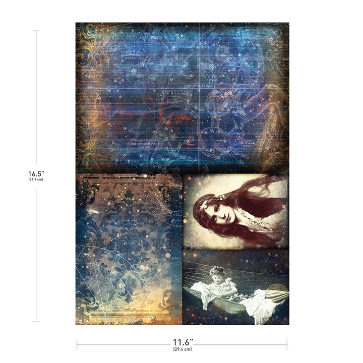 Finnabair A3 Decoupage Rice Paper - Nightdreaming