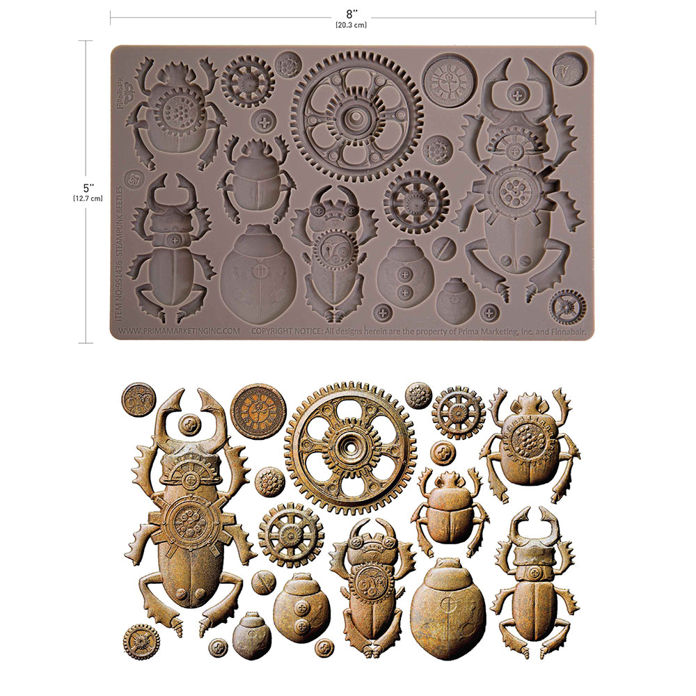 Finnabair Moulds - Steampunk Beetles