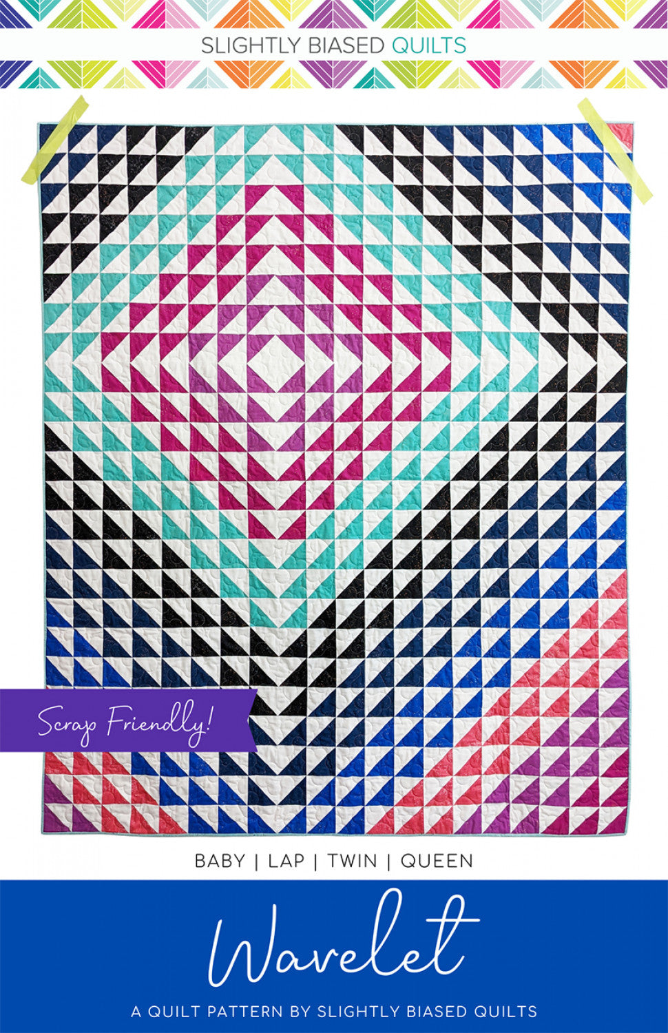 Wavelet Quilt Pattern by Slightly Biased Quilts