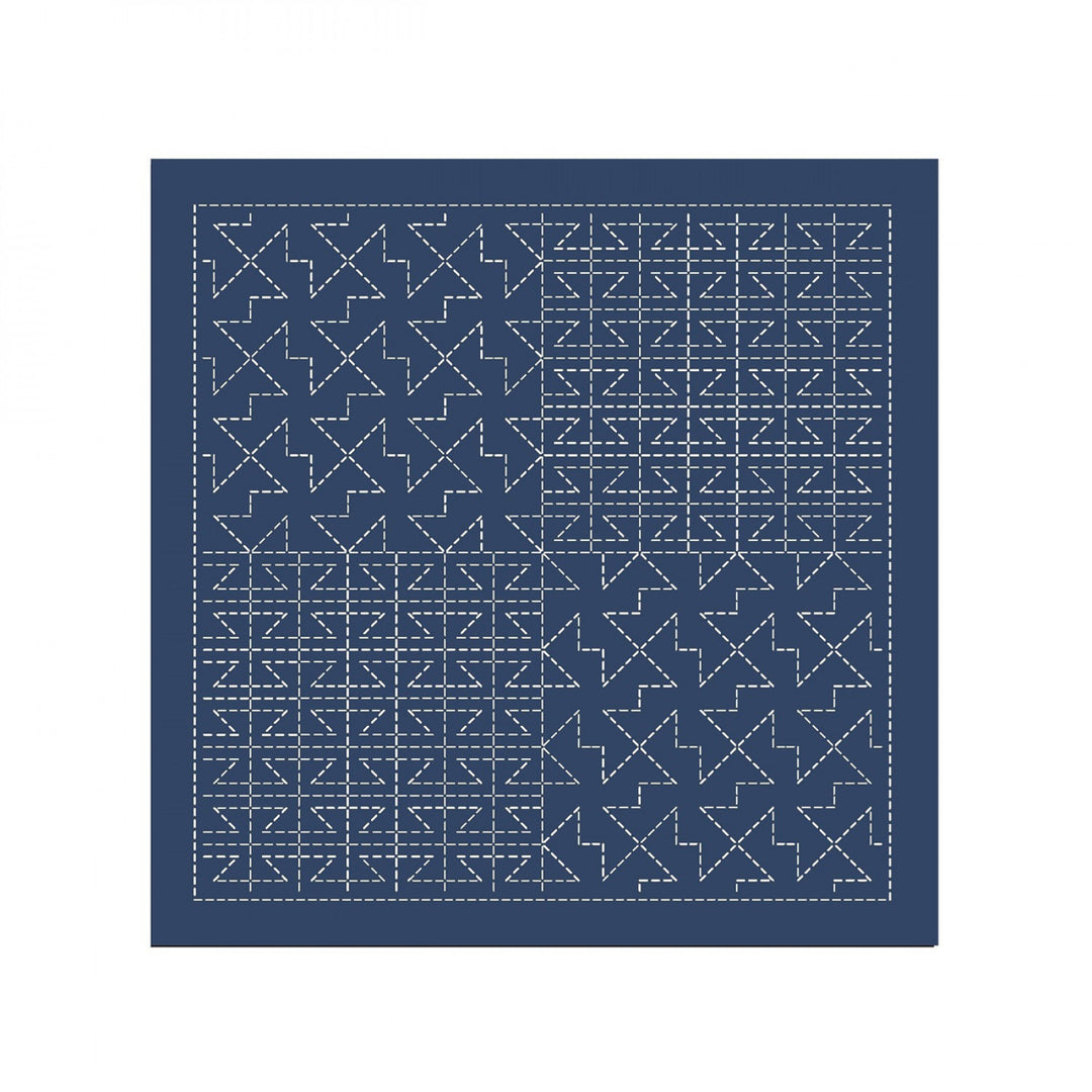 Sashiko Preprinted Fabric Nagomi- Yamaji Navy