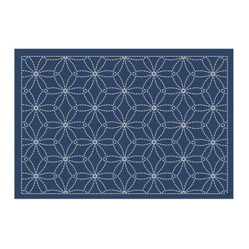 Sashiko Sampler Placemat - Hanazashi Sashiko Sampler Placemat - Hanazashi