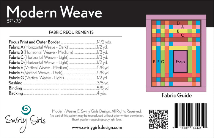Modern Weave Quilt Pattern Modern Weave Quilt Pattern