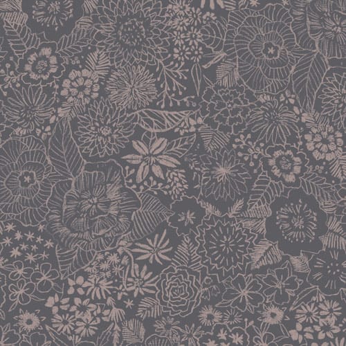 Sgraffito by Katarina Roccella, Floral Imprint Carbon Sgraffito by Katarina Roccella, Floral Imprint Carbon