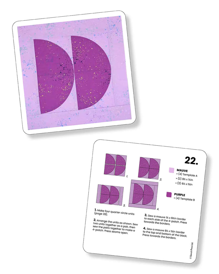 The Quilt Block Card Deck by Holly Clarke Quilter's Inspiration Deck by Teresa Fiehn Millies