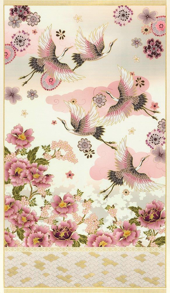 Imperial Collection Graceful Cranes - Cream