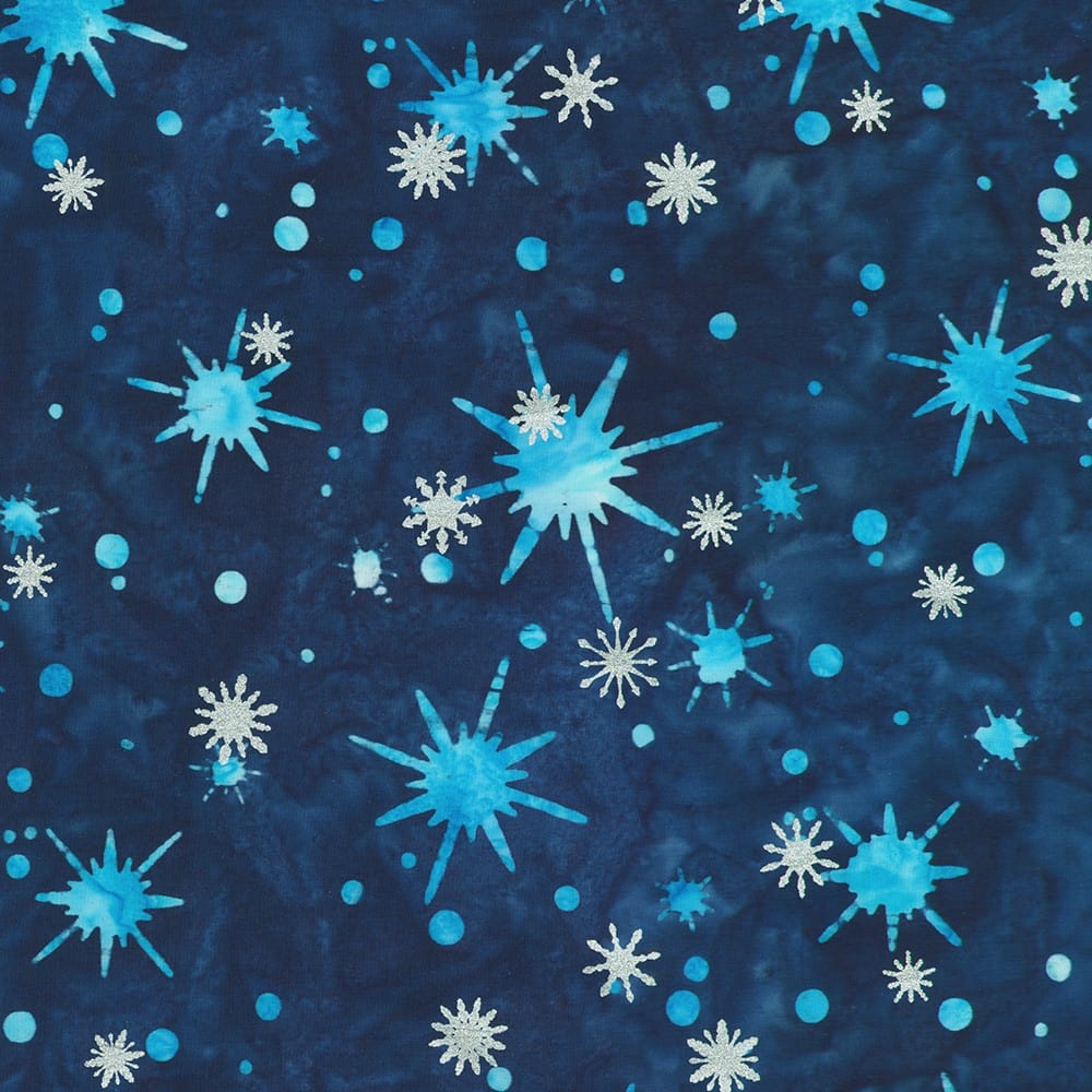 Artisan Batiks: Evergreen Ice - Snowflakes, Celestial Artisan Batiks: Evergreen Ice - Snowflakes, Celestial