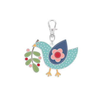 Lori Holt Bluebird Enamel Happy Charm Lori Holt Bluebird Enamel Happy Charm