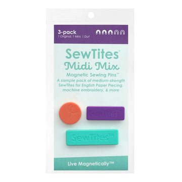 SewTites Magnetic Machine Sewing Pins Midi Mix, 3 pack SewTites Magnetic Machine Sewing Pins Midi Mix, 3 pack