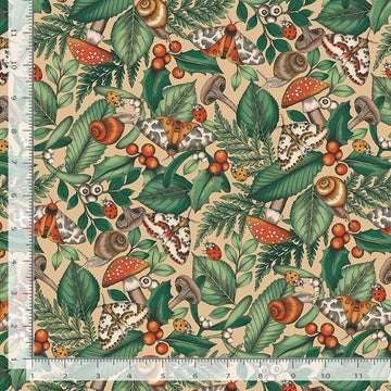 Moth to a Flame by Dear Stella - Silk & Shadow, Dawn Moth to a Flame by Dear Stella - Silk & Shadow, Dawn Cotton Fabric